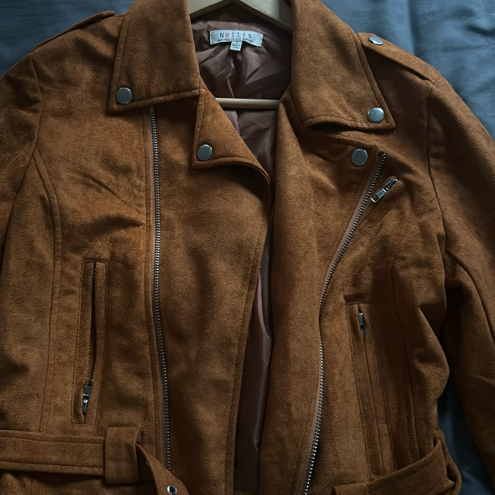 Faux suede jacket